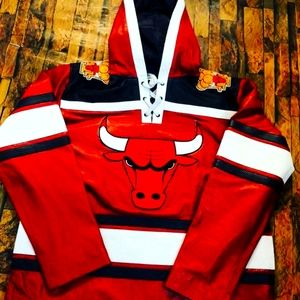 CUSTOM PERFORATED LEATHER CHICAGO BULLS 6XCHAMPS OUTFIT